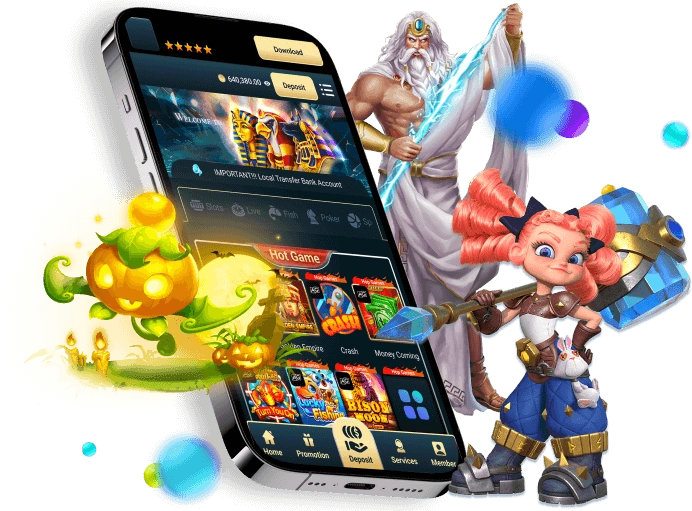 Các biểu tượng đa dạng trò chơi trên Gacam67 App Android