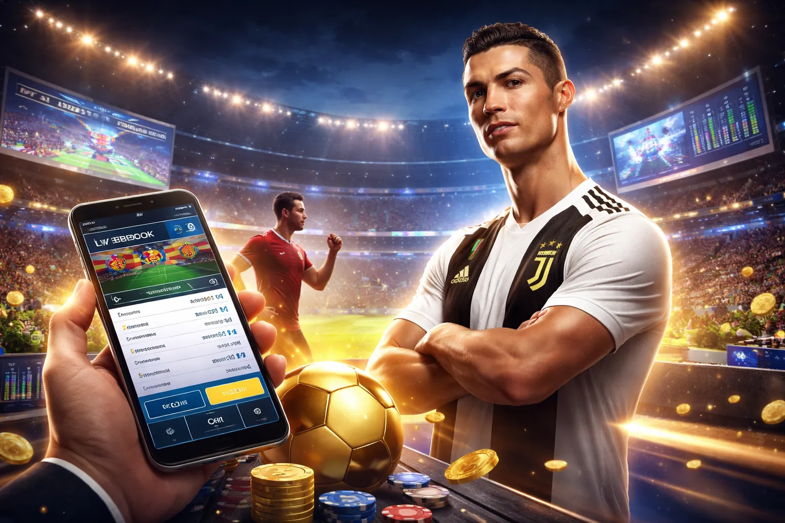 Người chơi nhận tiền thưởng chào mừng khi đặt cược thể thao trên gacam67 app android